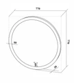 Комплект мебели ТОСКАНА 80 с зеркалом Руан D 77 5000237
