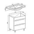 Комплект мебели ПАРМА 75 5000065