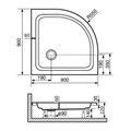 Душевой поддон полукруглый RGW STYLE P 16180488-11