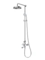 LIBERTY-F-CVD-01 Душевая стойка со смесителем и изливом, хром LIBERTY-F-CVD-01