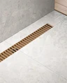 Душевой лоток TIMO Drain System 900 с вставкой "lines", розовое золото (DS230109/19) DS230109/19