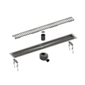 Душевой лоток TIMO Drain System 600 с вставкой "lines", черное золото (DS230106/18) DS230106/18