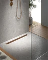 Душевой лоток TIMO Drain System 700 с вставкой "lines", розовое золото (DS230107/19) DS230107/19
