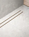 Душевой лоток TIMO Drain System 1000 с двусторонней панелью "plate" под плитку, розовое золото (DS230210/19) DS230210/19