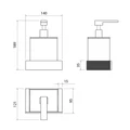 Дозатор Timo Caisa черный (91039/03) 91039/03