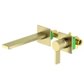 Смеситель для раковины встроенный Timo Caisa золото матовое (9072/17SM) 9072/17SM