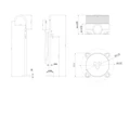 Смеситель ABBER Wasser Kreis AF8115MRGN напольный для ванны, розовое золото матовое AF8115MRGN