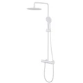 Душевая стойка ABBER Emotion AF8816WL с изливом, белый матовый AF8816WL