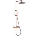 Душевая стойка ABBER Wasser Kreis AF8160MRGL с термостатом без излива, розовое золото матовое AF8160MRGL