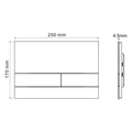 Кнопка смыва ABBER AC0128MMG золото матовое AC0128MMG