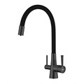 Comfort Смеситель для кухни, гиб.излив 228мм фильтр.воды, р/ОД, графит, LM, LM3075GM LM3075GM - фото 48241