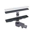 Душевой трап двухсторонний линейный, черный RGW SDR-22B 47212240-04