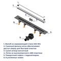 Душевой трап, обрезной RGW SDR-55 79215580-01