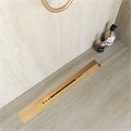 Душевой трап, обрезной, V-образный золото BRUSH RGW SDR-53Gb 76215380-06