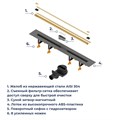 Душевой трап, обрезной RGW SDR-55Gb 79215580-06