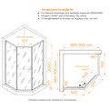 Душевой уголок RGW SV-82Gr "L" 33328200-310L