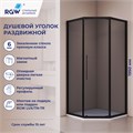 Душевой уголок стекло 6 мм, пятиугольный, форма трапеция, раздвижная дверь, RGW PA-86B NEW 38088600-14N
