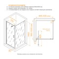 Душевой уголок 90*70*200 RGW SV-145-2 (SV-05-2 + Z-050-3) Прямоуг./Хром/Прозрачное/8 мм (Easy) 7032145297-11