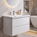 Комплект Azario Тумба Лотос 90/2 подвесная с раковиной Монте 90 CS00107945 CS00107945