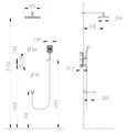 Душевая система Fmark (FS8748-3A) FS8748-3A