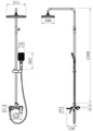 Душевая система Savol (S-DG2345Q) S-DG2345Q