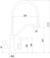 Смеситель для кухонной мойки под фильтр питьевой воды Fmark (FS0662-L12-V2) FS0662-L12-V2
