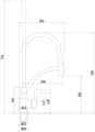 Смеситель для кухонной мойки Fmark (FS8244Q-06) FS8244Q-06