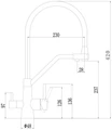 Смеситель для кухни под фильтр питьевой воды Fmark (FS0662-C07) FS0662-C07