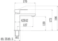Смеситель для раковины Fmark (FS8701A) FS8701A