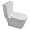 Унитаз-моноблок Azario Игл 690х360х800 безободковый, слив "Торнадо", с быстросъемным сиденьем "Микролифт" (AZ-80673) AZ-80673