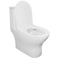 Унитаз-моноблок AZARIO Тэрни 670x350x760 горизонтальный слив, быстросъемное сиденье микролифт (AZ-8618) AZ-8618