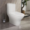 Унитаз-моноблок AZARIO Тэрни 670x350x760 горизонтальный слив, быстросъемное сиденье микролифт (AZ-8618) AZ-8618
