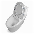 Унитаз-моноблок Azario Байс 380х700х700 безободковый, смыв Rimless, с быстросъемным сиденьем "Микролифт" (AZ-5003) AZ-5003