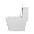 Унитаз-моноблок Azario Байс 380х700х700 безободковый, смыв Rimless, с быстросъемным сиденьем "Микролифт" (AZ-5003) AZ-5003