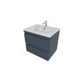 Тумба с раковиной для ванной AQ77060-MG серый матовый, 610х545х460 AQ77060-MG
