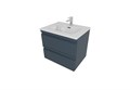 Тумба с раковиной для ванной AQ77060-MG серый матовый, 610х545х460 AQ77060-MG