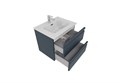 Тумба с раковиной для ванной AQ77060-MG серый матовый, 610х545х460 AQ77060-MG