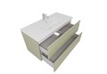 Тумба с раковиной для ванной AQ77100-GS шалфей зеленый, 1010х545х460 AQ77100-GS