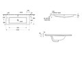 Тумба с раковиной для ванной AQ77100-LG серый туман, 1010х545х460 AQ77100-LG