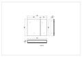 Шкаф зеркало для ванной Aquatek AQ7808-MC прямоугольное, 762*660*134 AQ7808-MC