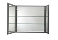 Шкаф зеркало для ванной Aquatek AQ7608-MC прямоугольное, 636*660*134 AQ7608-MC