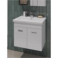 Orange Таис-М TP2-TUW+RA подвесная тумба с раковиной, белый глянец TP2-TUW+RA - фото 49053