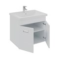 Orange TP2-TUW+RA Тумба Таис подвесная с  раковиной.
Корпус: МДФ, 2 распашных дверки, фасад с фрезой, доводчики, пленка ПВХ, цвет - белый глянец
Раковина: Cersanit Como 60.
Габариты с учетом раковины (ШхВхГл): 60х61х45 см TP2-TUW+RA