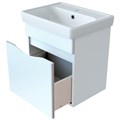 Orange TOPLINE Тумба подвесная Monaco TP-MO50+RA с умывальником, белая TP-MO50+RA
