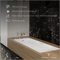 Чугунная ванна Aura 170x75x42 с антискользящим покрытием VAU1707542-AS