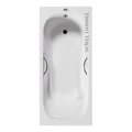 Чугунная ванна Aura 180x80x45 с дугообразными хромированными ручками VAU1808045H/VH0015CH