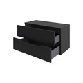 Orange Line Li-100TubMDF Тумба подвесная 100 столешница МДФ, матовый черный Li-100TubMDF