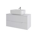 Orange Line Li-100TuwMDF+B03-600W тумба с раковиной подвесная 100 см, белый Li-100TuwMDF+B03-600W