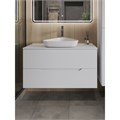Orange Line Li-100TuwMDF+B07-500W тумба с раковиной подвесная 100 см, белый Li-100TuwMDF+B07-500W - фото 49496