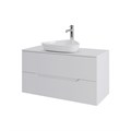 Orange Line Li-100TuwMDF+B07-500W тумба с раковиной подвесная 100 см, белый Li-100TuwMDF+B07-500W
